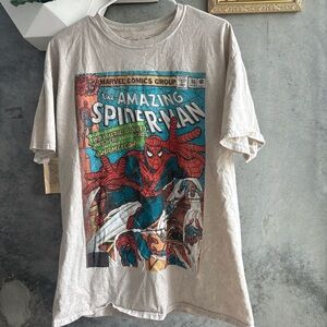 Marvel Amazing Spider-Man Comic Tee - Cream